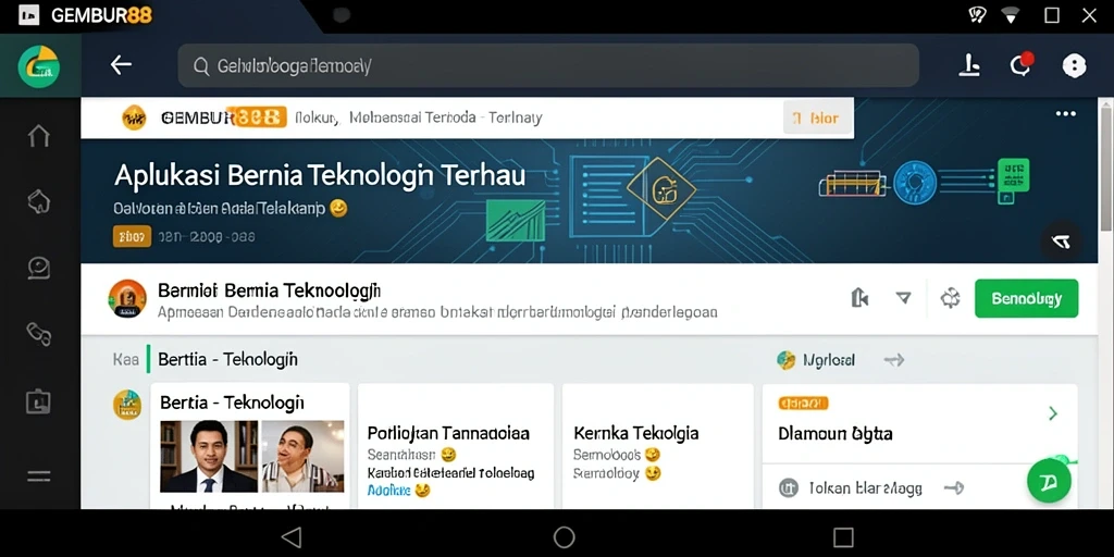 Antarmuka simpel dan fungsional dari aplikasi GEMBUR88.