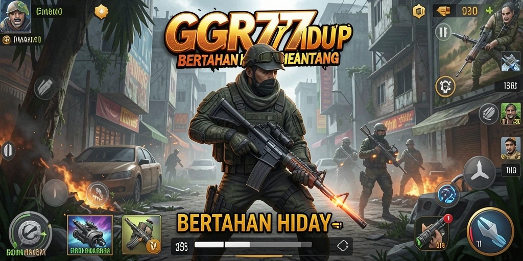 Tampilan antarmuka GGR777 yang intuitif dalam game Bertahan Hidup.