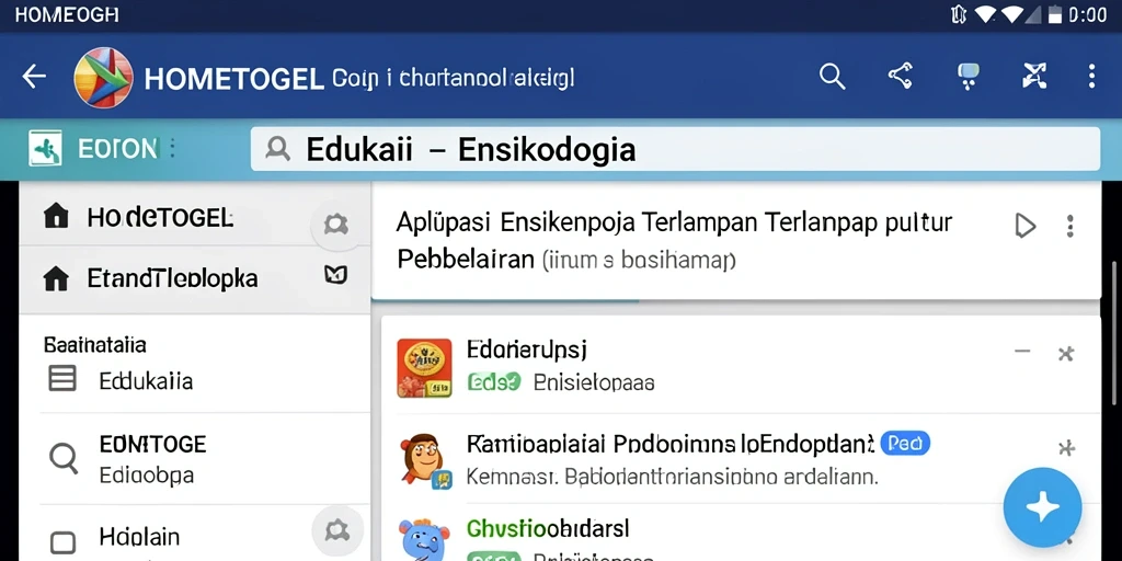 Antarmuka aplikasi HOMETOGEL yang informatif dan mudah digunakan.