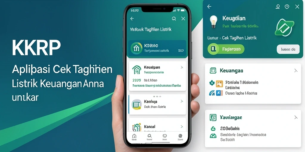 Antarmuka KKRP dengan fitur cek tagihan listrik yang jelas dan informatif.