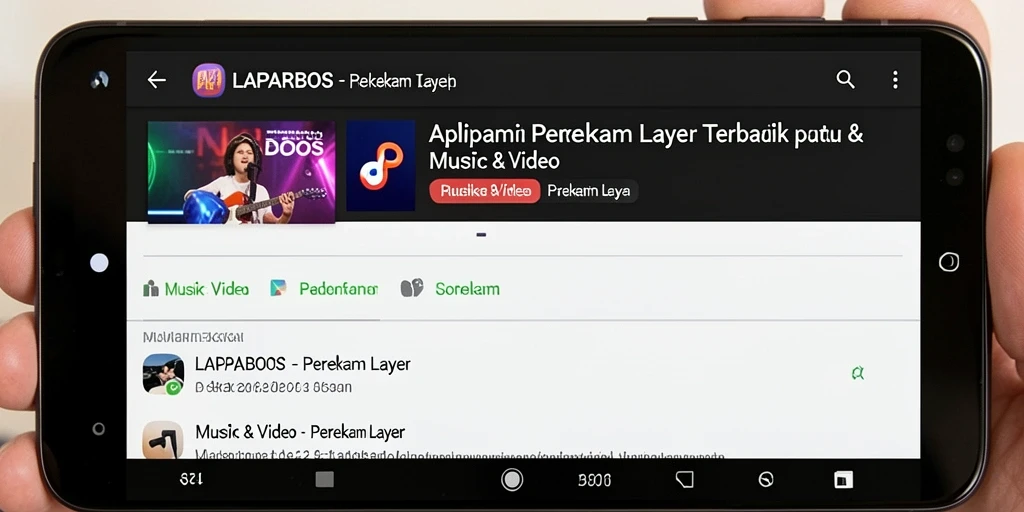 Antarmuka LAPARBOS yang sederhana dan mudah digunakan untuk perekaman layar.