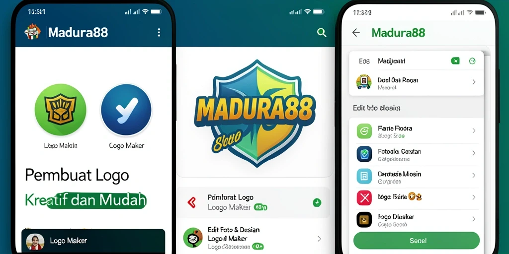 Antarmuka MADURA88 yang mudah digunakan untuk membuat logo.