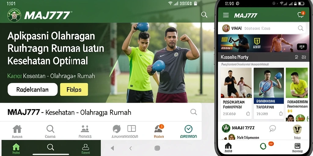 Antarmuka MAJ777 menampilkan latihan mudah dari rumah.