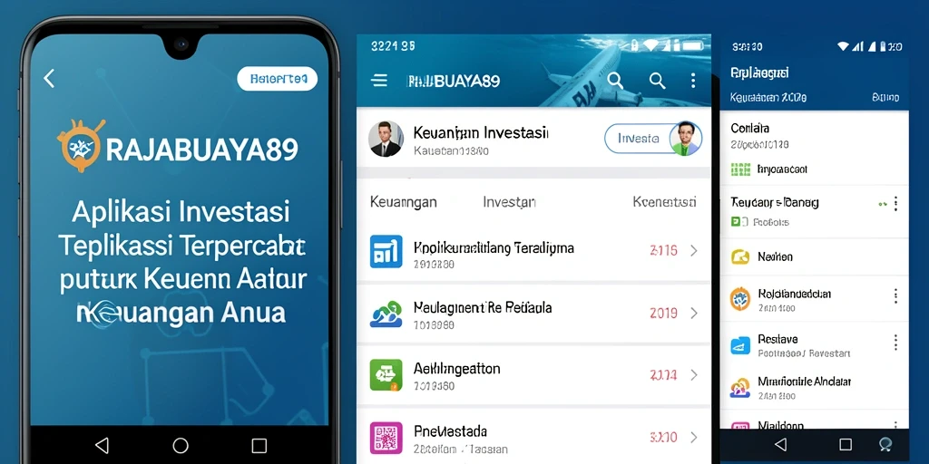 Antarmuka aplikasi RAJABUAYA89 yang ramah pengguna untuk investasi.
