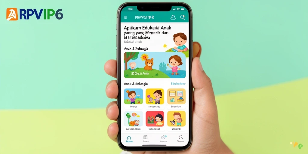Screenshot utama RPVIP6 menampilkan antarmuka belajar yang interaktif dan menyenangkan.