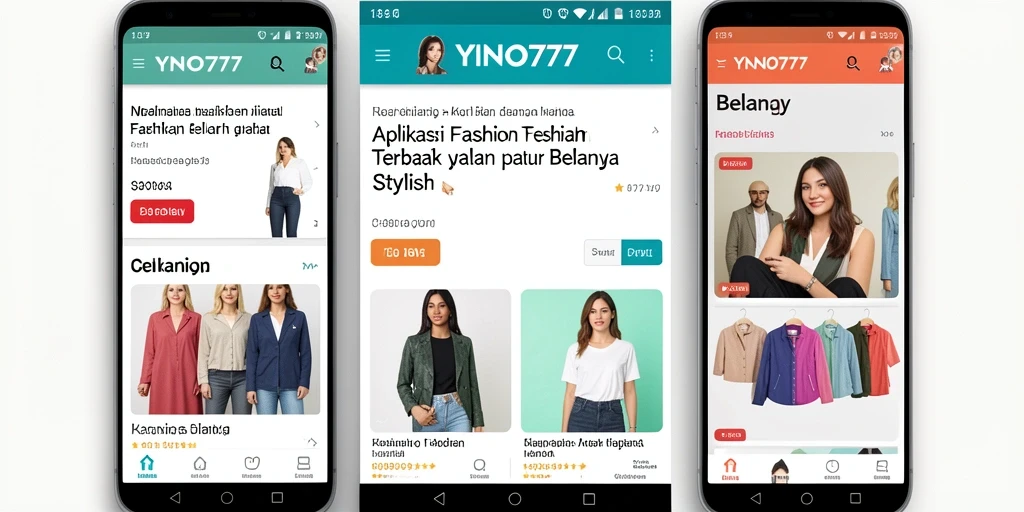 Antarmuka YONO777 yang stylish dan fungsional untuk belanja fashion.